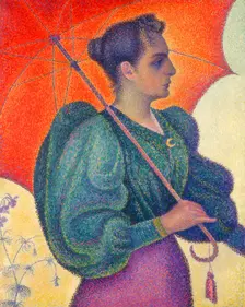 Woman with Umbrella 1898. Artist: Paul Signac