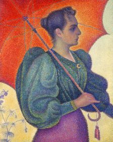 Woman with Umbrella 1898. Artist: Paul Signac