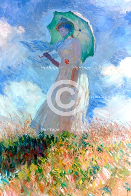 'Woman with Umbrella Turned to the Left', 1886. Artist: Claude Monet