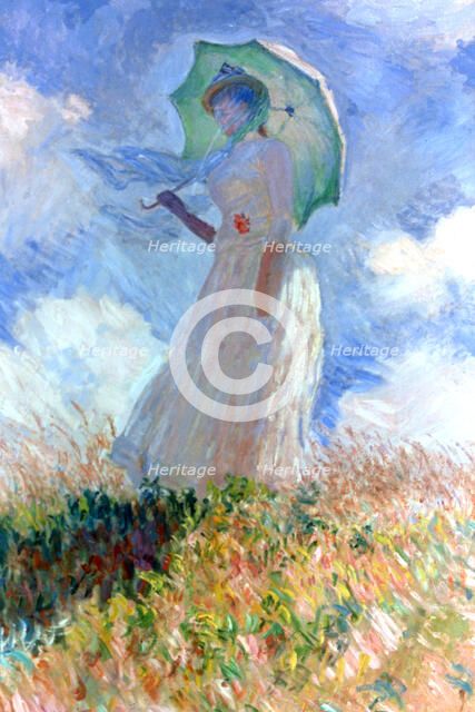 'Woman with Umbrella Turned to the Left', 1886. Artist: Claude Monet