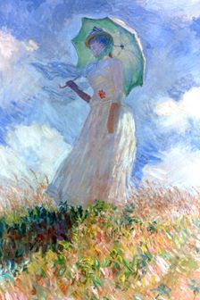 Woman with Umbrella Turned to the Left 1886. Artist: Claude Monet