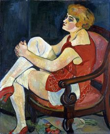 Woman with white stockings, 1924. Creator: Valadon, Suzanne (1865-1938)