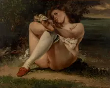 Woman with White Stockings (La Femme aux bas blancs) , 1861
