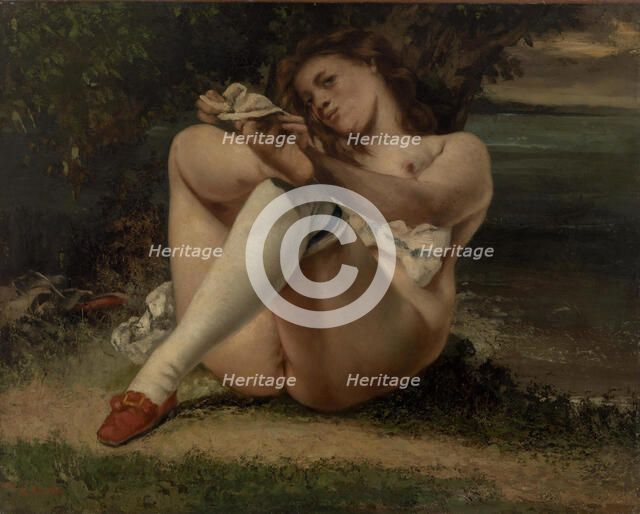 Woman with White Stockings (La Femme aux bas blancs) , 1861.