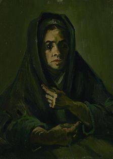 Woman with a Mourning Shawl, 1885. Creator: Gogh, Vincent, van (1853-1890)