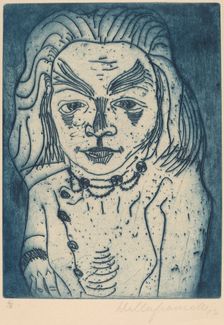 Woman with a Necklace, 1923. Creator: Walter Gramatté