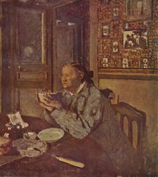 Woman with a bowl (About 1897) c1897, (1946). Artist: Edouard Vuillard