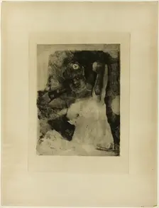 Woman with a Carcel Lamp, 1876. Creator: Félicien Rops
