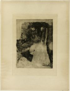 Woman with a Carcel Lamp, 1876. Creator: Félicien Rops