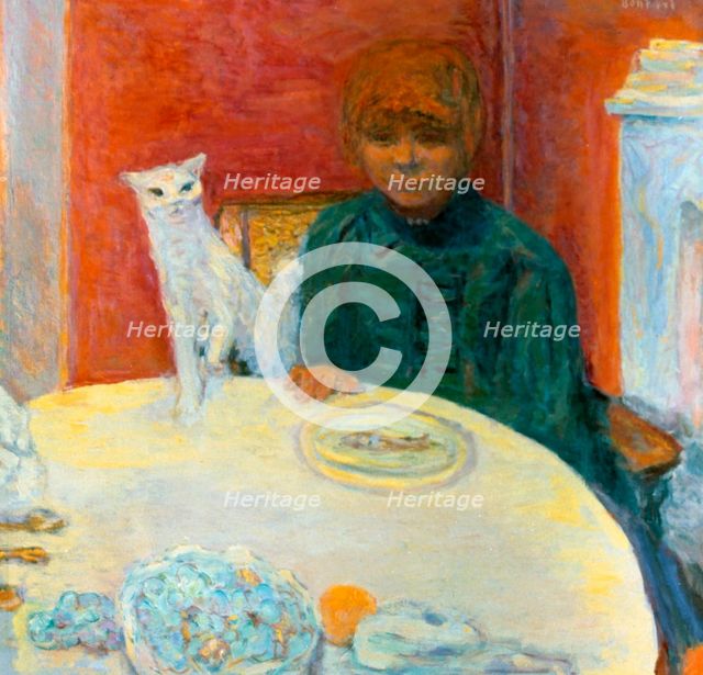 'Woman with a Cat', 1912. Artist: Pierre Bonnard