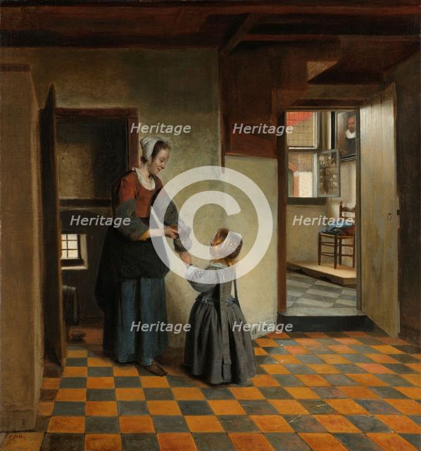 Woman with a Child in a Pantry, c.1656-c.1660. Creator: Pieter de Hooch.