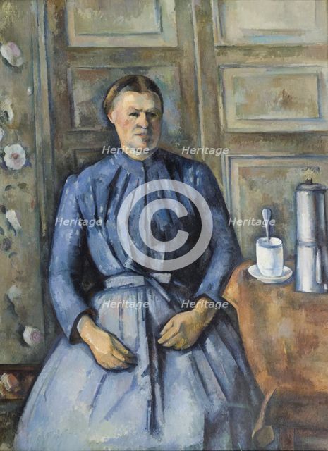 Woman with a Coffeepot, c. 1895. Artist: Cézanne, Paul (1839-1906)