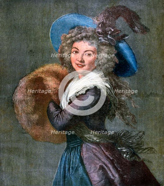 'Woman with a Fur Muff', 1892. Artist: Unknown