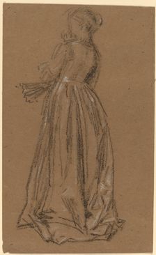 Woman with a Fan, 1873/1875. Creator: James Abbott McNeill Whistler
