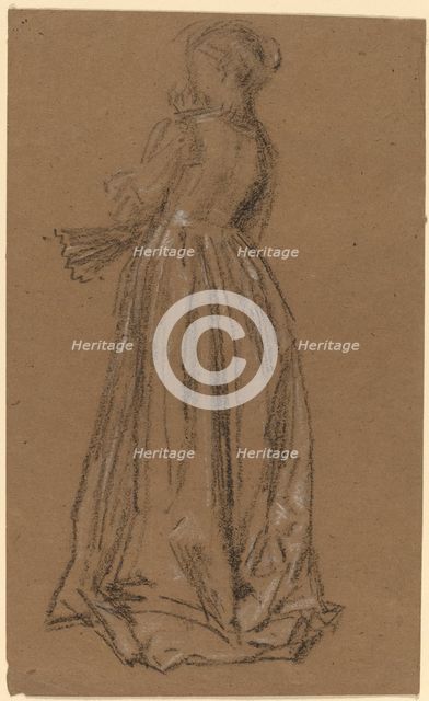 Woman with a Fan, 1873/1875. Creator: James Abbott McNeill Whistler.