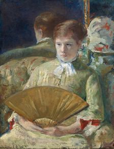 Woman with a Fan, c. 1878/1879. Creator: Mary Cassatt