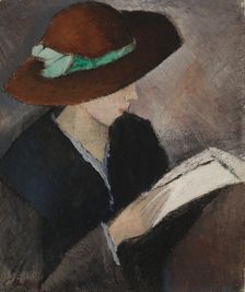 Woman with a hat, 1917. Creator: Alvar Cawén