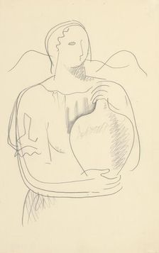 Woman with a jug, 1936-1937. Creator: Mikulas Galanda