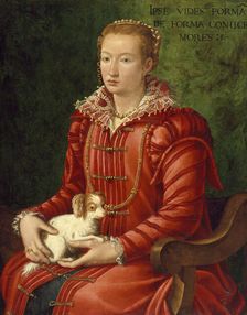 Woman with a Lap Dog, c1575-1600. Creator: Unknown