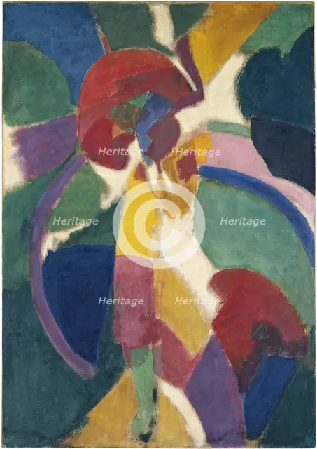 Woman with a Parasol, 1913. Artist: Delaunay, Robert (1885–1941)