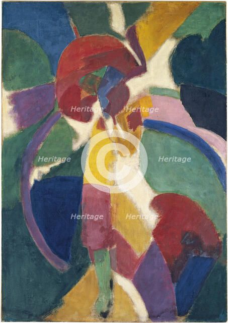 Woman with a Parasol, 1913. Artist: Delaunay, Robert (1885–1941)