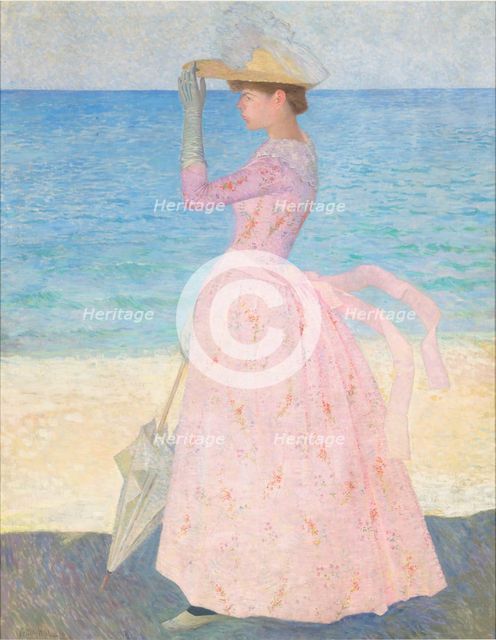 Woman with a parasol, c. 1895. Creator: Maillol, Aristide (1861-1944).