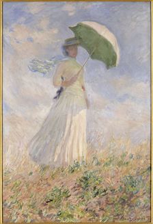 Woman with a Parasol (Essai de figure en plein air (vers la droite)