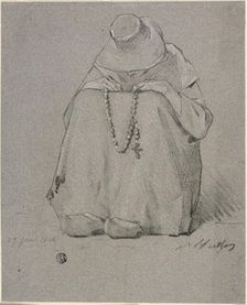 Woman with a Rosary, 1865. Creator: Unknown