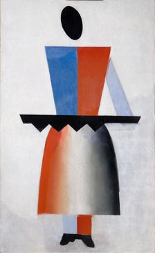 Woman with a saw, 1927-1928. Creator: Nikolay Suetin