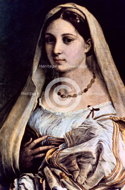 'Woman with a Veil (La Donna Velata)', 1512/13 Artist: Raphael