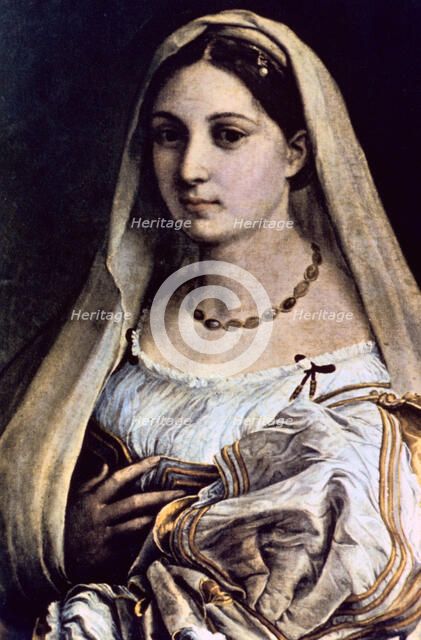 'Woman with a Veil (La Donna Velata)', 1512/13 Artist: Raphael