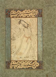 Woman with a Wine Bottle and Cup, c1655. Creator: Unknown