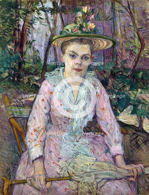 'Woman with an Umbrella', 1889.  Artist: Henri de Toulouse-Lautrec