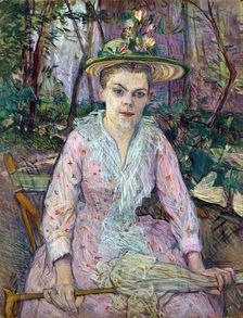 Woman with an Umbrella 1889. Artist: Henri de Toulouse-Lautrec