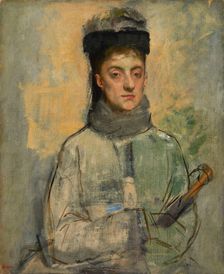 Woman with an Umbrella (Berthe Jeantaud), c1876. Creator: Degas, Edgar (1834-1917)