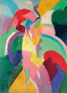 Woman with an Umbrella or The Parisian Woman, 1913. Creator: Delaunay, Robert (1885-1941)