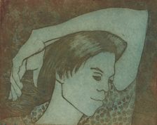 Woman with Arm on Head, ca.1935 - 1943. Creator: Unknown