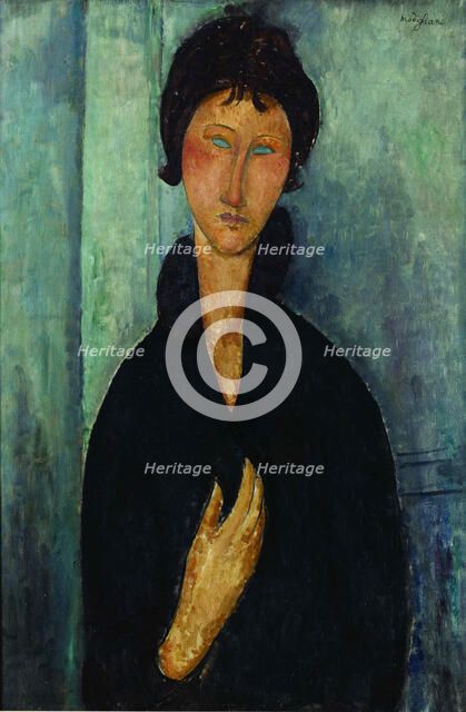 Woman with blue eyes Augen (Femme aux yeux bleus), c. 1918.