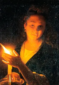 Woman with Candle late 1660s. Artist: Godfried Schalcken