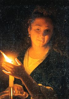 Woman with Candle late 1660s. Artist: Godfried Schalcken