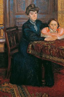 Woman with child (Mathilde Schönberg with daughter Gertrud), 1906. Creator: Gerstl, Richard (1883-1908)