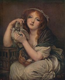 Woman With Doves 1799-1800, (c1915). Artist: Jean-Baptiste Greuze