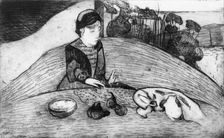 Woman with Figs, 1894., 1894. Creator: Paul Gauguin