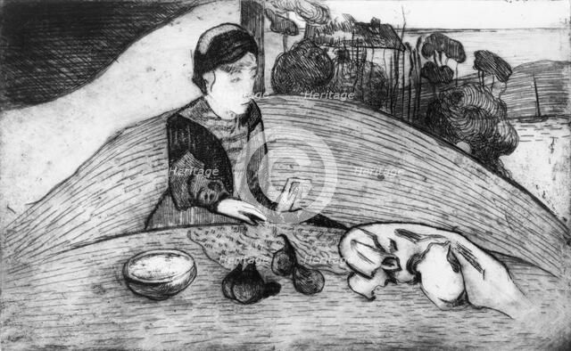 Woman with Figs, 1894., 1894. Creator: Paul Gauguin.