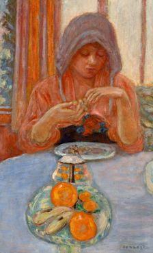 Woman with fruit bowl (Femme au compotier de fruits), c1912. Creator: Pierre Bonnard