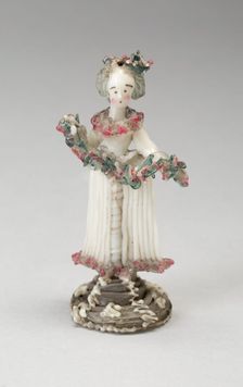 Woman with Garland, France, 1750/99. Creator: Verres de Nevers