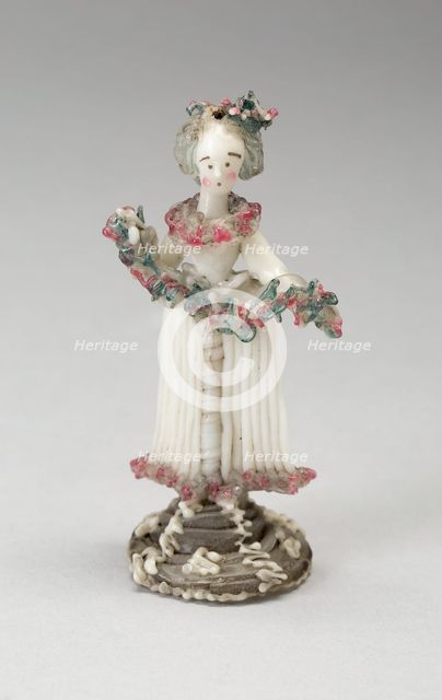 Woman with Garland, France, 1750/99. Creator: Verres de Nevers.