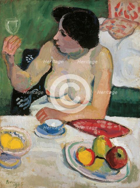 Woman with glass, 1906.