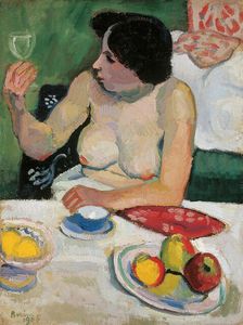 Woman with glass, 1906