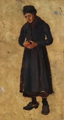Woman with Hymnbook, Undated. Creator: Fredrik Jonas Lucian Botfield Collett